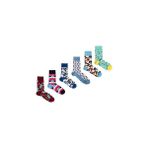 Ozzy Socks 6' Lı Organik Pamuklu Dikişsiz Erkek Çok Renkli Desenli Çorap - 39 - 42 - Bordo