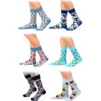 Ozzy Socks 6' Lı Organik Pamuklu Dikişsiz Erkek Çok Renkli Desenli Çorap - 39 - 42 - Kırmızı