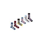 Ozzy Socks 6' Lı Organik Pamuklu Dikişsiz Erkek Çok Renkli Desenli Çorap - 39 - 42 - Krem