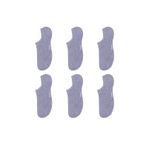 Ozzy Socks 6'lı Dikişsiz Kadın Çorap Seti - Gri Bambu Görünmez (sneaker) Spor Ayakkabı Çorap Seti (36-40)