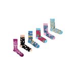 OZZY SOCKS 6'lı Set Organik Pamuklu Dikişsiz Kadın Çorap - Canlı Renkli ve Desenli, Ekstra Yumuşak ve Rahat
