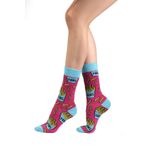 OZZY SOCKS FRIES (Kızartma) Desenli Pamuklu Çorap - Eğlenceli ve Rahat Tasarım Hediye Çorap (Pembe / 35-38)