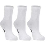 Ozzy Socks Kadın 3'lü Beyaz Renkli Çizgisiz Kısa Konç Tenis Çorabı - 36 - 40 - 1BW-Beyaz