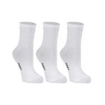 Ozzy Socks Kadın 3'lü Beyaz Renkli Çizgisiz Kısa Konç Tenis Çorabı Beyaz