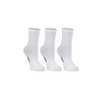 Ozzy Socks Kadın 3'lü Beyaz Renkli Çizgisiz Kısa Konç Tenis Çorabı