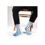 OZZY SOCKS Unisex Yumuşak ve Konforlu Bubble Desenli Çorap - Dayanıklı ve Renkli Tasarım (Turkuaz / 43-46)