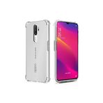 OzzyCase Oppo A9 2020 İle Uyumlu Darbeye Dayanıklı Köşe Korumalı Kılıf Anti Şok Şeffaf Kapak,Şeffaf