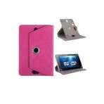 OzzyCase Polypad A71 Hd Quad Core 7" İle Uyumlu Standlı Kapaklı Üniversal Tablet Kılıfı;Pembe