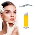 P.c.d Microblading Kalıcı Makyaj İğnesi 14 Pin Sarı 10 Adet Kaş Dövme İğne