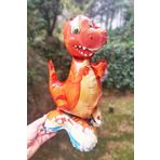 P.E.K.Shop Ayaklı Dinazor Folyo Balon 2 Dik Durabilen Masa Üstü Boy Dinozor 45cm