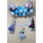 P.E.K.Shop Frozen Elsa Tema Doğum Günü Balon Süsleme Seti Karlar Ülkesi Tema Doğum Günü Süsleri Büyük Set Paketi