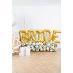 P.E.K.Shop Gold Bride Balon Seti Dev Folyo Balon Seti Bekarlığa Veda Bride To Be Partisi Balonları 100cm