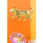 P.E.K.Shop Gold Panter Folyo Balon Safari Vahşi Hayvan Doğum Günü Balonu 70cm