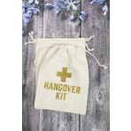 P.E.K.Shop Hangover Kit Kesesi - 10 Adet - Altın Simli After Party Hangover Kit