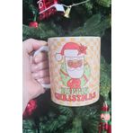P.E.K.Shop Hippie Christmas Retro Tasarım Yılbaşı Hediyesi Kupa Bardak