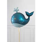 P.E.K.Shop Koyu Mavi Balina Şekilli Folyo Balon 90cm