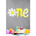 P.E.K.Shop One Papatya 1 Yaş Doğum Günü Folyo Balonu Papatya Şekilli Birleşik One Balon