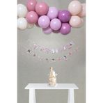 P.E.K.Shop Peri Kızı Temalı Doğum Günü Süsleme Seti Bannerlı Balon Zinciri Seti