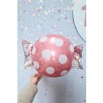 P.E.K.Shop Şeker Paketi Şekilli Folyo Balon Şeker Balon PEMBE