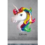 P.E.K.Shop Unicorn Rengarenk Folyo Balon Büyük 126 cm