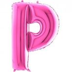 P Harf Pembe 100 cm Folyo Balon
