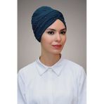 P. Mavisi Pratik Dolama Tesettür Bone Sandy Kumaş Boncuklu 1870 17