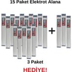 P (Pp) Beyaz Geniş Plastik Kaynak Elektrot 15 Paket Alana 3 Paket Elektrot Hediye
