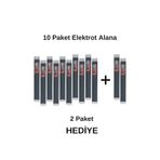 P Pp Siyah Geniş Plastik Kaynak Elektrot 10 Paket Alana 2 Paket