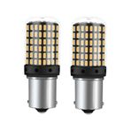 P21w 1156 Ba15s 144 Ledli Ultra Güçlü Turuncu Işık 93 Tek Duy Led Led Sinyal Ampülü (2 Adet)