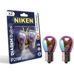 P21W 93 Turuncu Amber Chrome Diadem BA15S (2 Adet) 12V