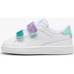 P395610 Puma Pumasmsh3.0l Glttrvlcr V Inf Bebek Spor Ayakkabı Beyaz - Beyaz - Pembe - Turkuaz