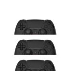 P4 Plus Bluetooth Titreşimli Ps4/Ps5 Uyumlu Pc Telefon Joystick Kablosuz Oyun Kolu Siyah Mirem0015k-P4siyah