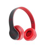P47 Bluetooth 5.0 + EDR SD Kart Destekli Kulak Üstü Kulaklık kirmizi