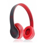 P47 Extra Bass Edr 5.0 Bluetooth Mp3 Fm Radyo Sd Kart Kablosuz Katlanabilir Kulaklık - Kırmızı
