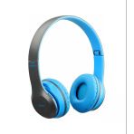 P47 Wireless SD Kart Destekli Bluetooth 4.1 Kulak Üstü Kulaklık mavi