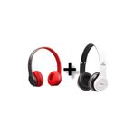 P47 WİRİLESS Ghazal 2 Adet P47 Extra Bass Wireless Bluetooth Kulaklık 5.0 Edr Kırmızı + Beyaz (2 Adet Fiyatıdır)
