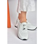 P540009203 Beyaz Hakiki Deri Spor Ayakkabı Sneakers