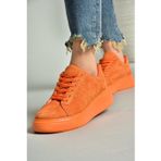 P602045002 Turuncu Süet Kadın Spor Ayakkabı Sneakers