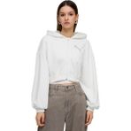P635394 Puma Ess Graphıc Bedazzled Hoodie Kadın Ceket Beyaz