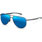 P8962 64C775 Porsche Design Erkek Güneş Gözlüğü - Mavi