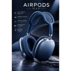 P9 Aırpods Max Bluetooth Kulak Üstü Kablosuz Kulaklık Aktif Gürültü Engelleme 20 Saat Pil Ömrü - Turkuaz