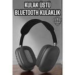 P9 Plus Hi-Fi Ses Kalitesi Ayarlanabilir Mikrofonlu Bluetooth Kulaklık Siyah ( Lisinya )