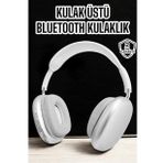P9 Plus Kablosuz Kulak Üstü Bluetooth Kulaklık Beyaz Yüksek Ses Kaliteli