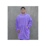 Pababo Pabtex Welsoft Peluş Polar Giyilebilir Battaniye Pijama Lila
