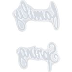 Pabiflo 2 Paket Dıy Bahar Harfler Reçine Kalıp Uv Epoksi Silikon Kalıp Dıy Döküm Ev Numarası Epoksi Kalıp Yapma Aracı (Yurt Dışından) - transparent white - Beyaz