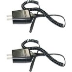 Pabiflo 2x Güç Kablosu Braun Tıraş Makinesi Serisi 7 3 5 S3 Şarj Cihazı Braun Elektrikli Tıraş Makinesi 190/199 Yedek 12 V Adaptör Abd Plug (Yurt Dışından) - Siyah
