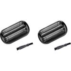 Pabiflo Braun Series 5 Için 2x 53B Tıraş Makinesi Folyosu ve Kesici Yedek Parça, Jilet 5020S, 5018S, 5050CS, 6020S, 6075CC, 6072CC (Yurt Dışından) - Siyah