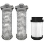 Pabiflo Pure Akülü Elektrikli Süpürgeyle Uyumlu Yedek Filtre Kiti, 2 Ön Filtre ve 1 Hepa Filtre (Yurt Dışından)