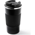 Pablo Siyah Kaydırmaz Tutacaklı Paslanmaz Çelik Termos Bardak 510ML - 500 ml