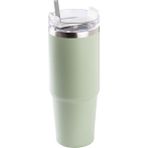 Pablo Yeşil Paslanmaz Çelik Pipetli Termos Bardak 890ML - 890 ml